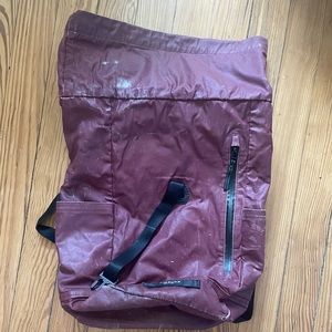 Timbuk2 roll top backpack in maroon